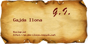 Gajda Ilona névjegykártya